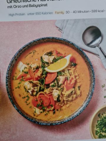 grichische Hänchen-Zitronen-Suppe, mit Orzo und Babyspinat von J | Hochgeladen von: Janinchen7