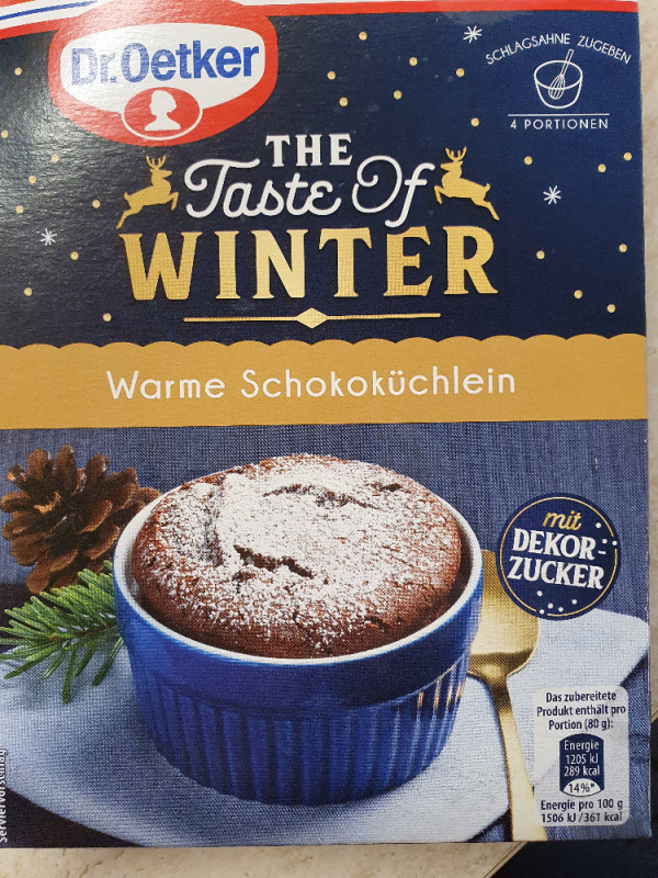 Dr. Oetker  The Taste of Winter, warme Schokoküchlein von Friedl | Hochgeladen von: Friedl20