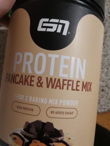 protein pancake & waffle mix chocolate chip, 100ml Milch 1,5 | Hochgeladen von: LeaLelion