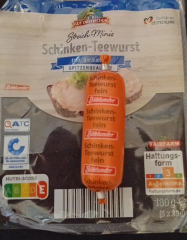 Schinken-Teewurst 5x26g Aldi, grob ,geräuchert | Hochgeladen von: Muckelchen2407