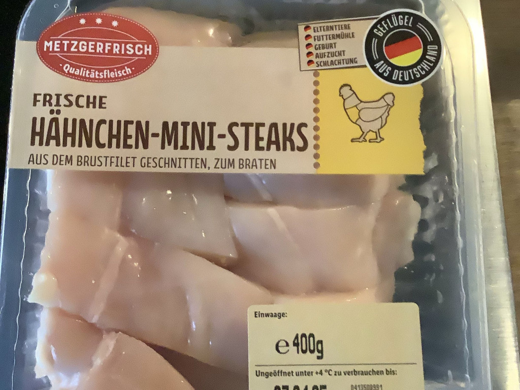 Hähnchen- Mini-Steaks, 400g von Weltenburger | Hochgeladen von: Weltenburger