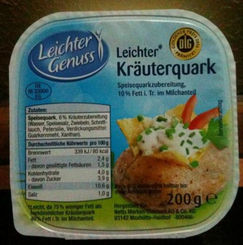 Leichter Kräuterquark, Leichter Genuss (Netto) | Hochgeladen von: Ramonikaa