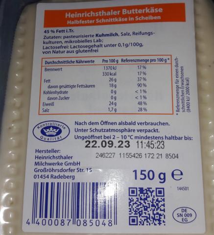 Heinrichsthaler Butterkäse | Hochgeladen von: Siope
