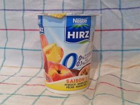 Nestlé Hirz Joghurt  0.1% Fett, Pfirsich Maracuja | Hochgeladen von: elise