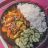 Mildes japanisches Gemüse-Curry auf Sesam-Reis, mit Sunomono-Gur | Hochgeladen von: Tequila80