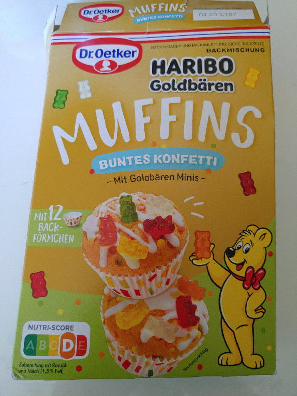 Muffins Haribo Goldbären Buntes Confetti, mit Goldbären Minis vo | Hochgeladen von: Flo Scha