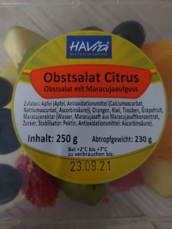 Obstsalat Citrus, mit Maracujaaufguss von Franzi.22 | Hochgeladen von: Franzi.22