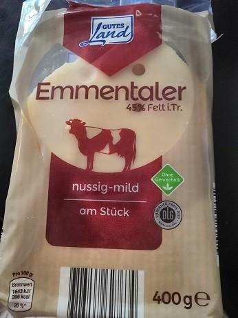 Emmentaler 45% Fett i.Tr. am Stück, nussig-mild | Hochgeladen von: Severance79