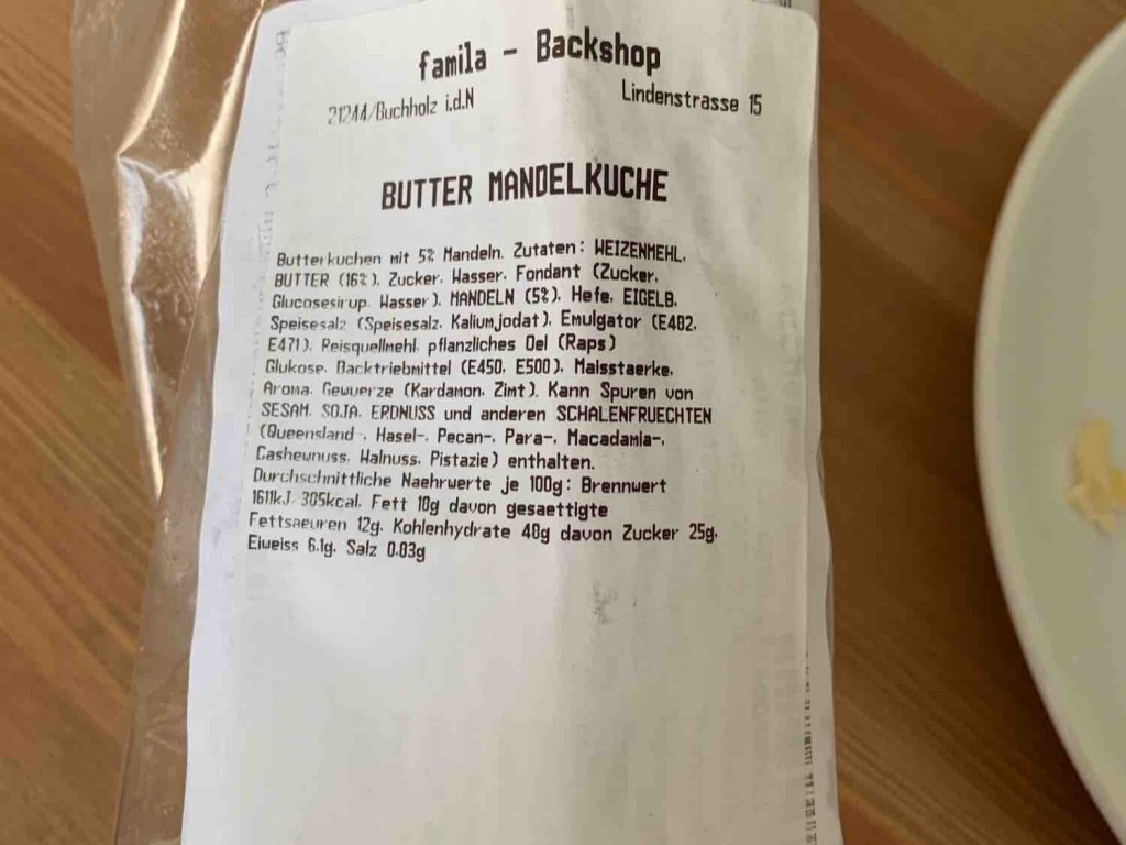 famila Butter Mandelkuchen von Denny2 | Hochgeladen von: Denny2