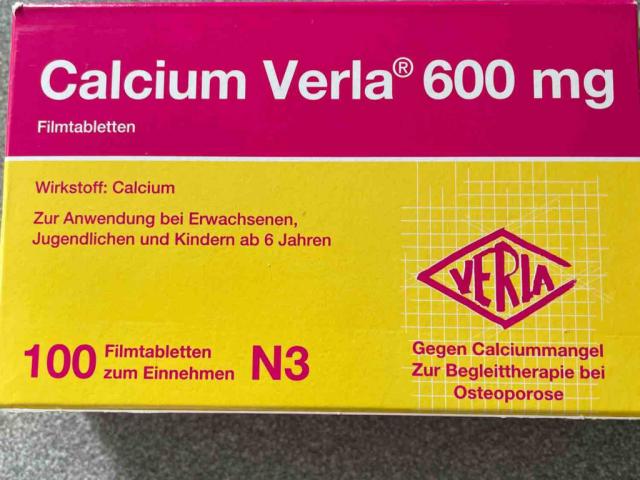 Calcium Verla 600 mg Filmtabletten von Sockenmolly | Hochgeladen von: Sockenmolly