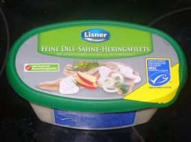 Lidl, Feine Dill-Sahne-Heringsfilets (Lisner), mild säuerlic | Hochgeladen von: Schwarzbär
