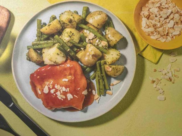 gebratenes Schweinelachssteak mit Butterbohnen von funbal | Hochgeladen von: funbal