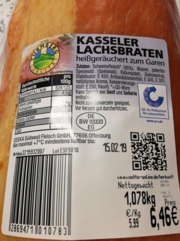 Kasseler Lachsbraten, heißgeräuchert zum Garen | Hochgeladen von: haraldhi