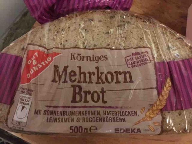 Körniges Mehrkornbrot, Sonnenblumenkerne, Haferflocken, Leinsame | Hochgeladen von: Schnuffeli