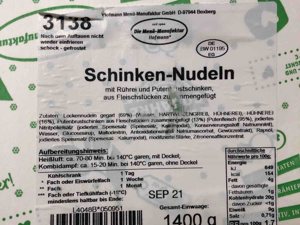 Schinken-Nudeln von Wilhelm | Hochgeladen von: Wilhelm