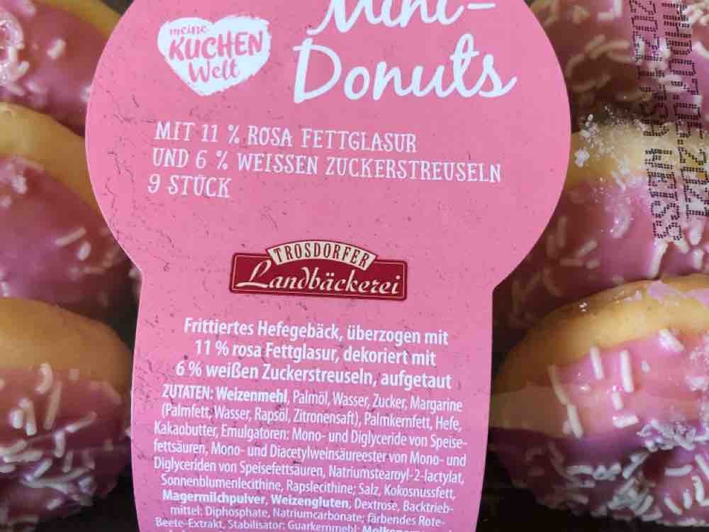 Mini-Donuts rosa, 11% rosa Fettglasur 6% weißen Zuckerstreuseln  | Hochgeladen von: AwesomeYua