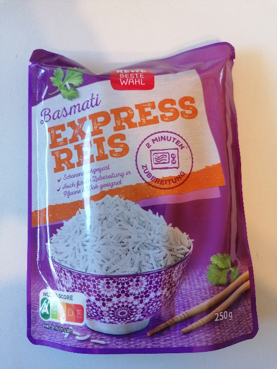 Rewe, Express Reis basmati Kalorien Neue Produkte Fddb