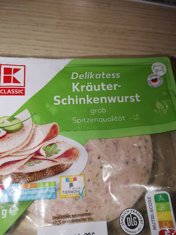 Delikatess Kräuter-Schinkenwurst, grob von Killertomate | Hochgeladen von: Killertomate