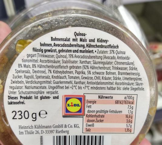 Quinoa-Bohnensalat, Lidl Bowl | Hochgeladen von: ThePhips