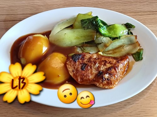 Hähnchenbrustfilet -Kartoffeln + Pack Choi ,Sauc | Hochgeladen von: Muckelchen2407