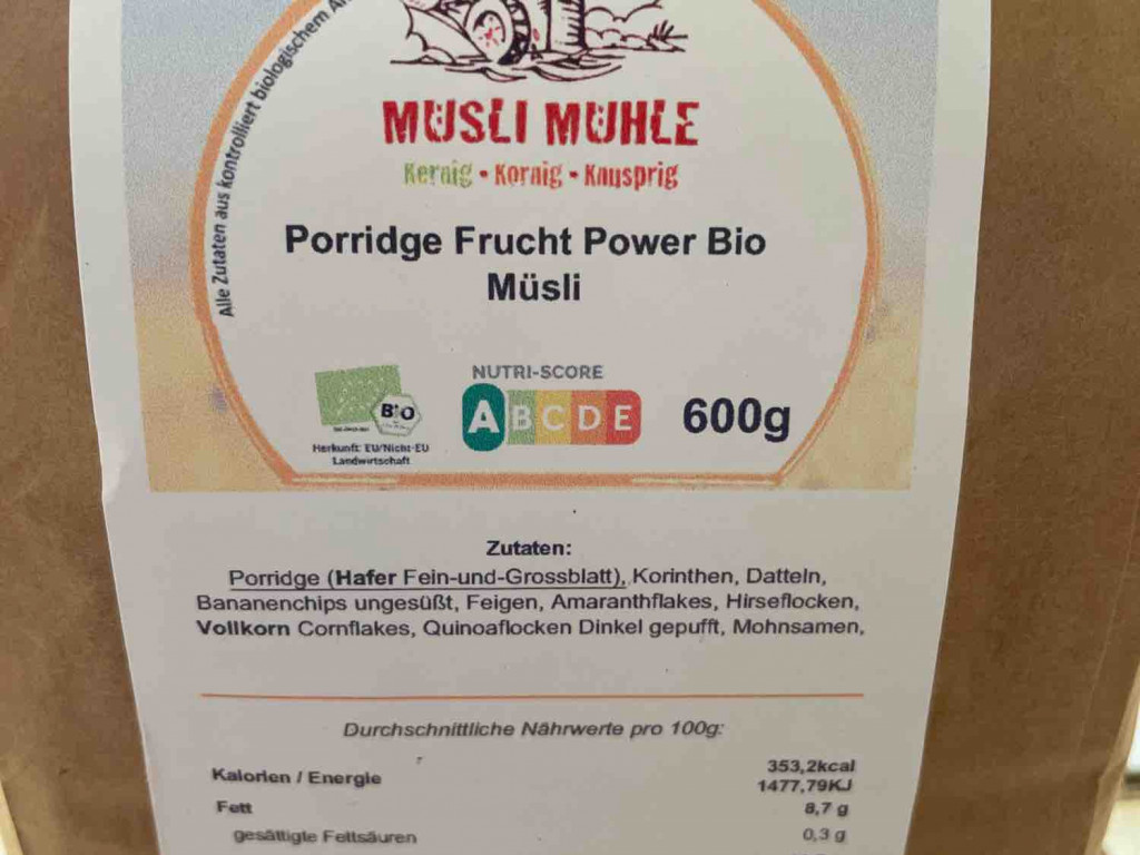 Porridge Frucht Power Bio Müsli von Hebergirl | Hochgeladen von: Hebergirl