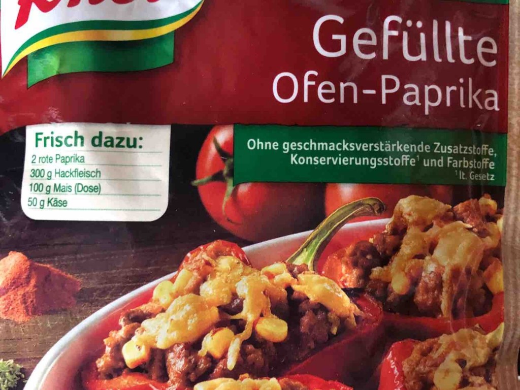 Knorr fix für gefüllte Ofen-Paprika, Trockenprodukt von miriamkl | Hochgeladen von: miriamklm