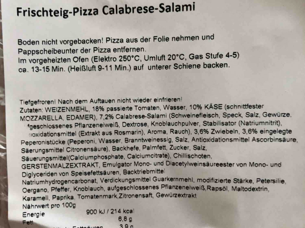 Frischteig-Pizza Calabrese Salami von Matthias191 | Hochgeladen von: Matthias191