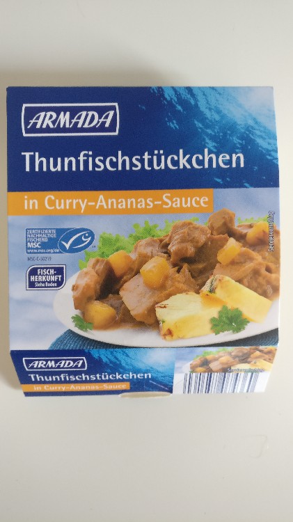 Thunfischstückchen, in Curry-Ananas-Sauce von Shortfizzl | Hochgeladen von: Shortfizzl