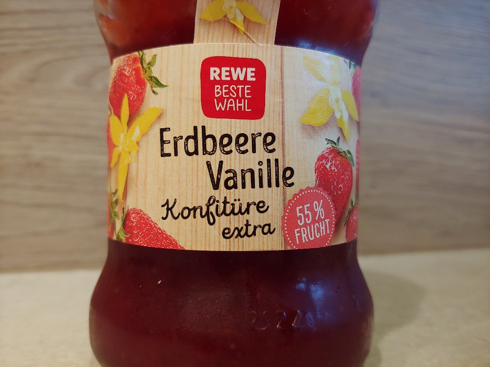 Rewe, Erdbeer Vanille Konfitüre Kalorien - Fruchtaufstrich, Marmelade ...