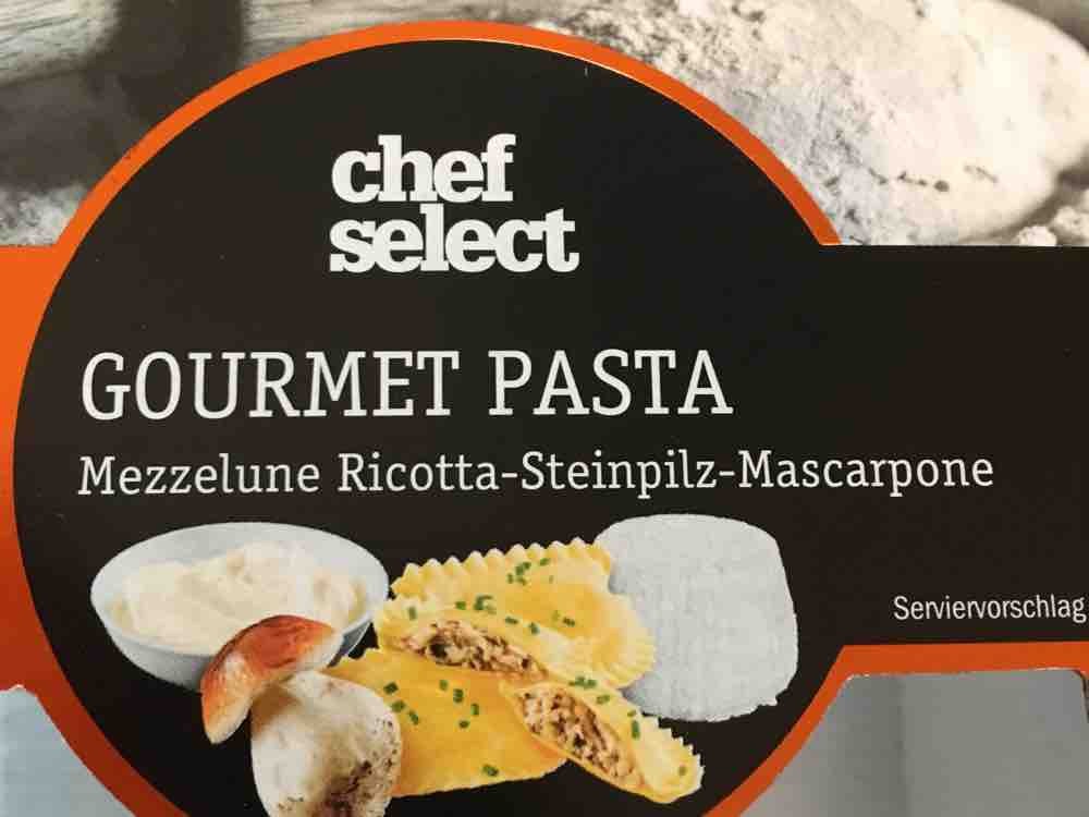 chef select Gourmet Pasta, Mezzelune Ricotta-Steinpilz-Mascarpon | Hochgeladen von: emailo226