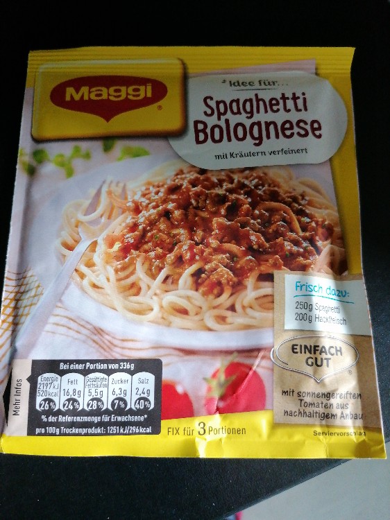 Fix, Spaghetti Bolognese, Trockenprodukt von Cali66 | Hochgeladen von: Cali66