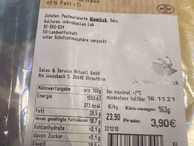 bio bergkäse, 45% Fett I Tr von stebeckmann | Hochgeladen von: stebeckmann