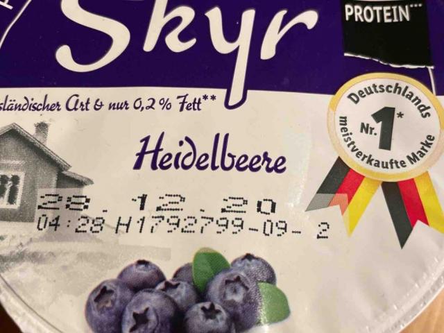 Skyr Heidelbeere, 13g Protein von ignazisebrecht523 | Hochgeladen von: ignazisebrecht523