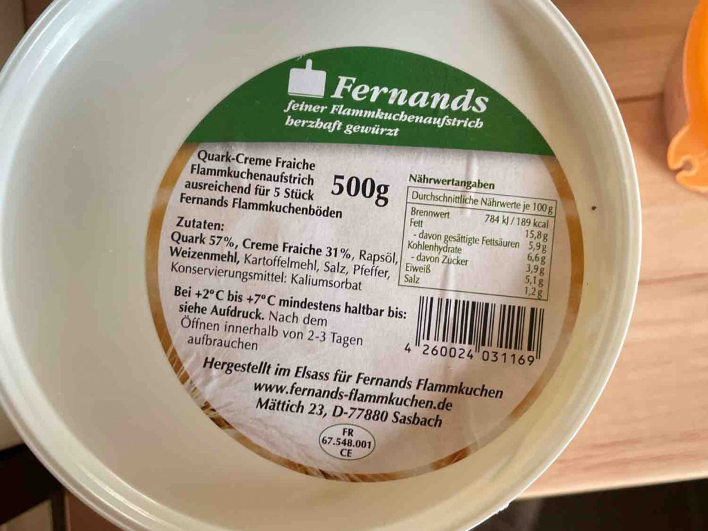 Fernands Flammkuchen Aufstrich von lrauch1408 | Hochgeladen von: lrauch1408