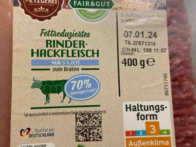 Rinderhackfleisch 5% Fett von Buetsch | Hochgeladen von: Buetsch