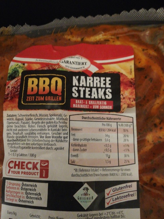 BBQ Karee Steak, mariniert vom Schwein von babun | Hochgeladen von: babun