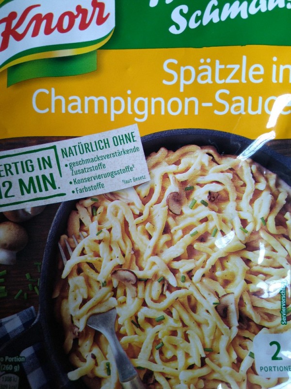 Hüttenschmaus, Spätzle in Champignon-Sauce von Schakaline | Hochgeladen von: Schakaline