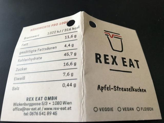 Rex Eat: Apfel-Streuselkuchen, Apfel | Hochgeladen von: chriger