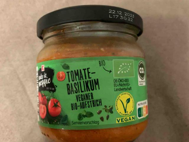 Tomate-Basilikum, Veganer Bio-Aufstrich by eriju | Uploaded by: eriju