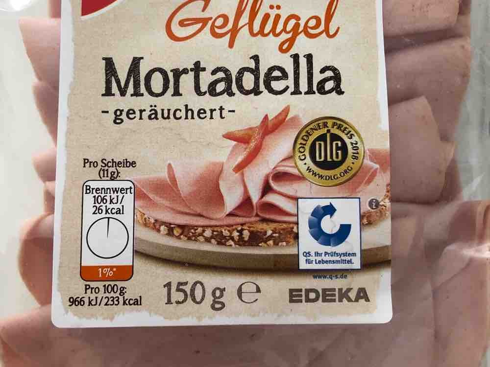 Gut & Günstig, Delikatess Geflügel Mortadella Kalorien Wurst und
