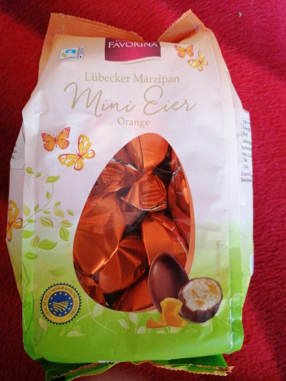 Lübecker Marzipan Mini Eier Orange, Fairtrade von Kathygerner | Hochgeladen von: Kathygerner