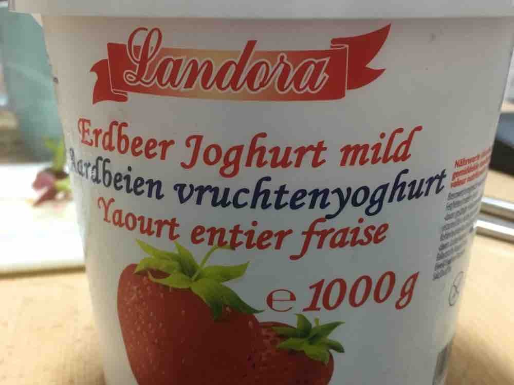 Mopro, Landora Erdbeer- Joghurt mild, mit Milch 1,5% Fett Kalorien ...