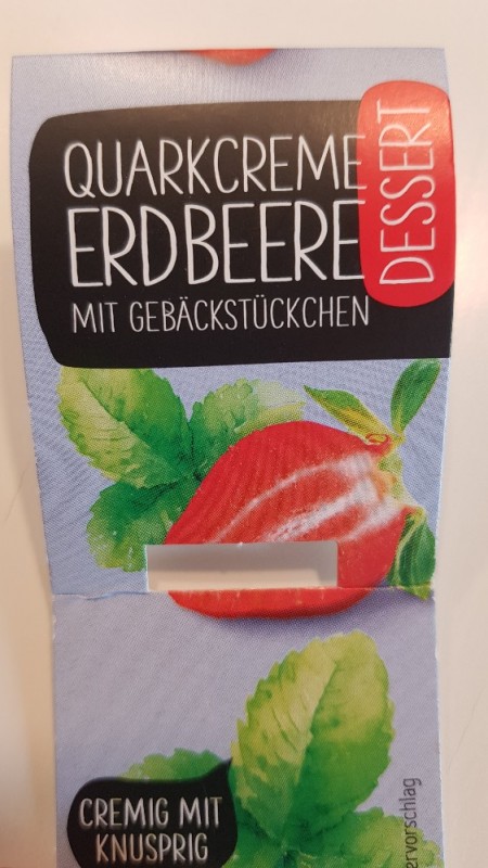 Quarkcreme Erdberre, Mit Gebäckstückchen von FWBLN | Hochgeladen von: FWBLN