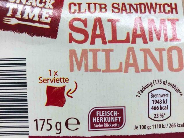 Club Sandwich Salami Milano von scrawl | Hochgeladen von: scrawl