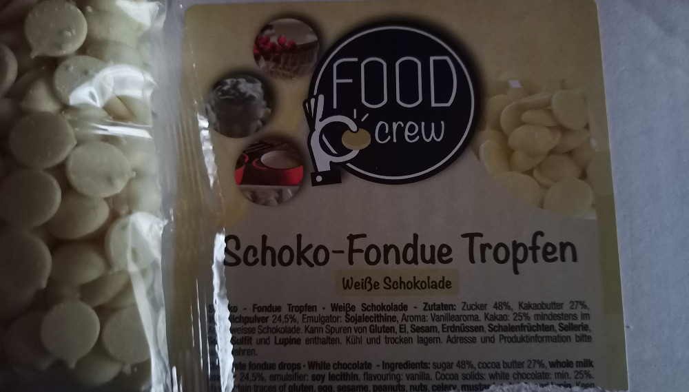 Schoko-Fondue Tropfen, Weiße Schokolade von BeeHappyy | Hochgeladen von: BeeHappyy