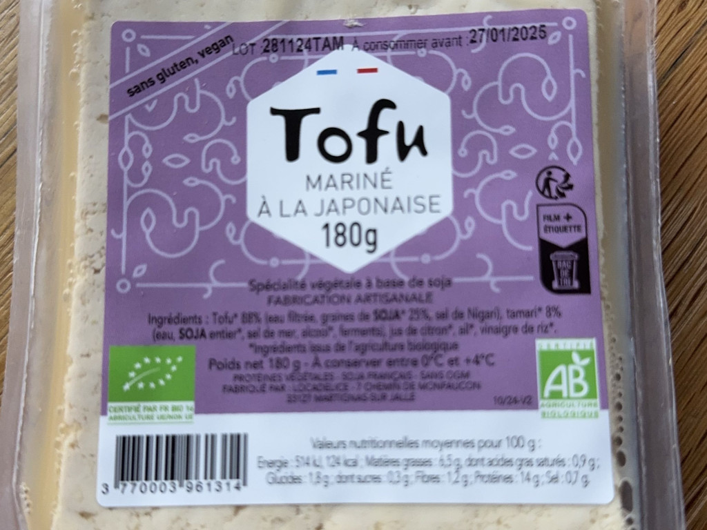 Tofu mariné à la japonaise, 180g von mm02 | Hochgeladen von: mm02