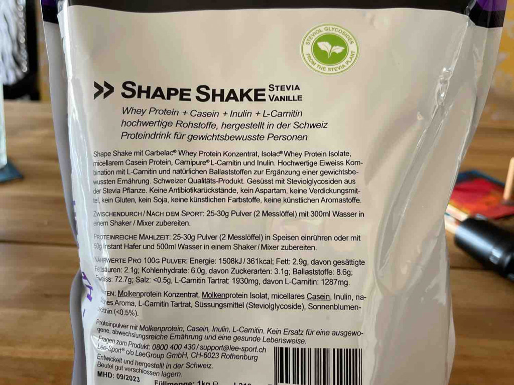 Shape Shake, Stevia Vanille von marghi | Hochgeladen von: marghi