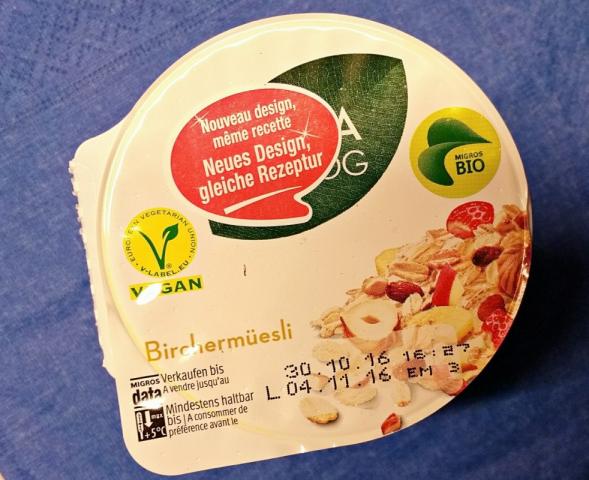 Soja  Soyog Birchermüsli Joghurt, Soja Line Bircherm&uu | Hochgeladen von: elise