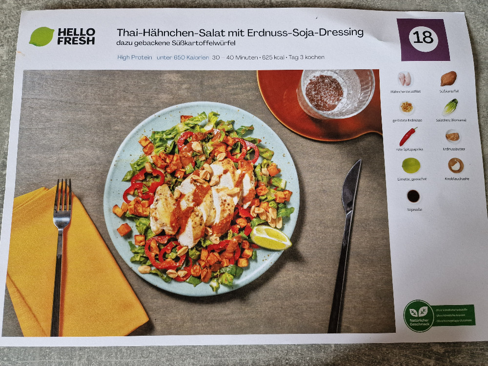 Thai-Hähnchen-Salat mit Erdnuss-Soja-Dressing von MerlinK | Hochgeladen von: MerlinK