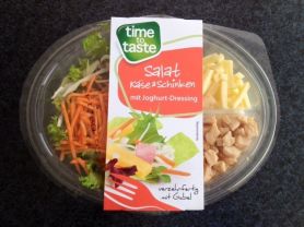 Käse-Schinken-Salat, frischer Salat mit Joghurtdressing | Hochgeladen von: xmellixx